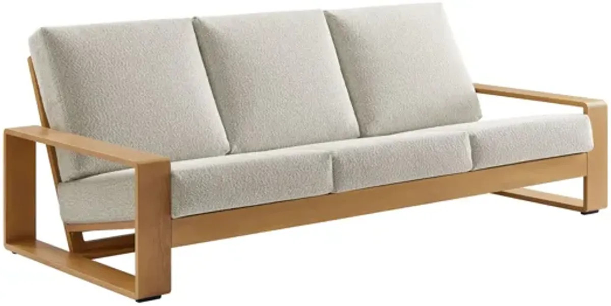 Lirienne Outdoor Patio Aluminum Faux Wood Sofa by Modway