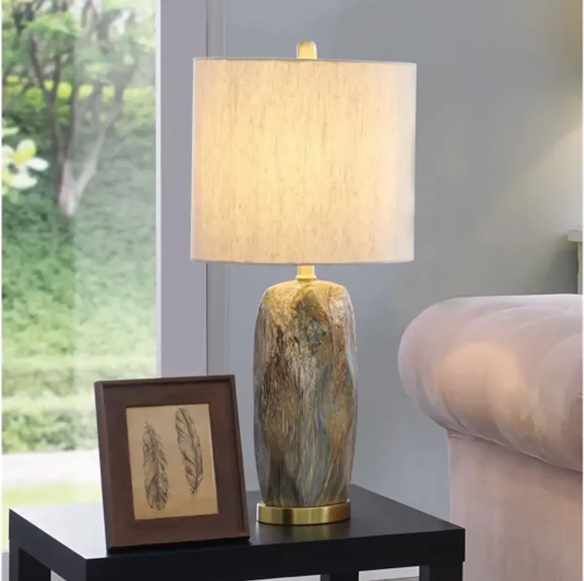 Coliseo Table Lamp - Slate Stone