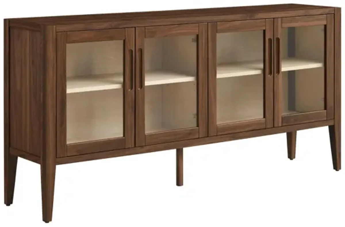 Nell 72" Glass Door Sideboard Storage Display Cabinet by Modway