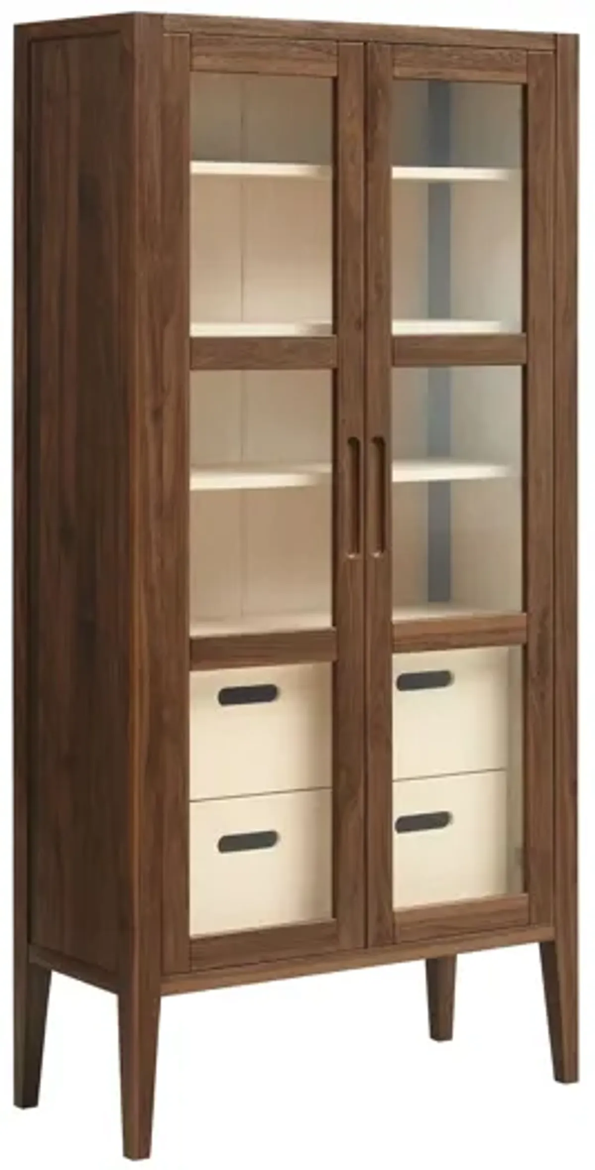 Nell 71" Glass Door Tall Display Storage Cabinet by Modway
