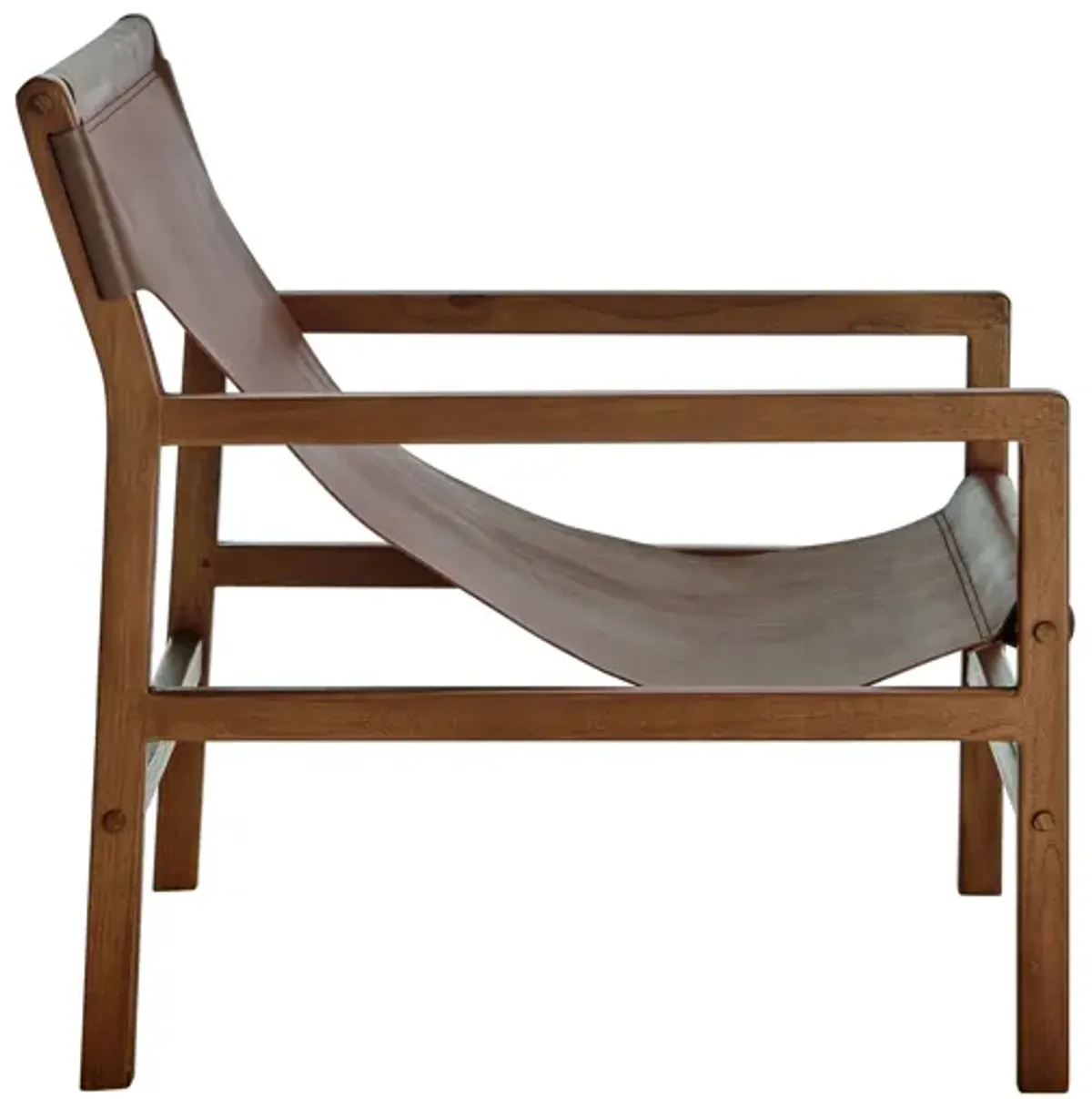 Sonora Leather Sling Chair by Modway
