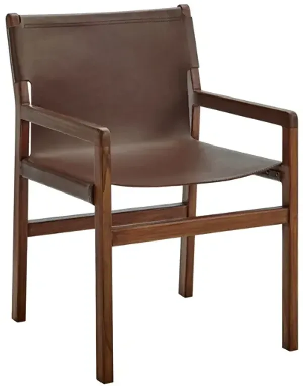 Sonora Leather Dining Chair by Modway