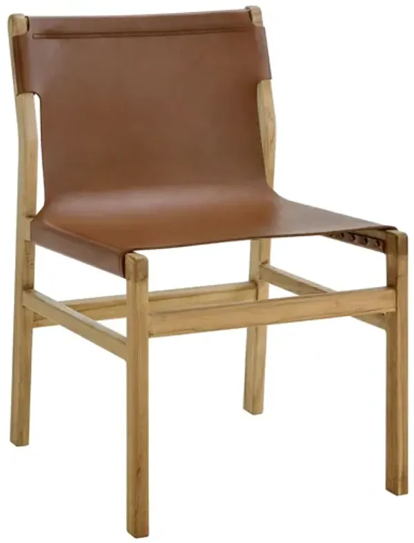Sonora Leather Dining Side Chair by Modway