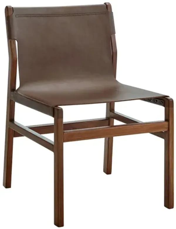 Sonora Leather Dining Side Chair by Modway