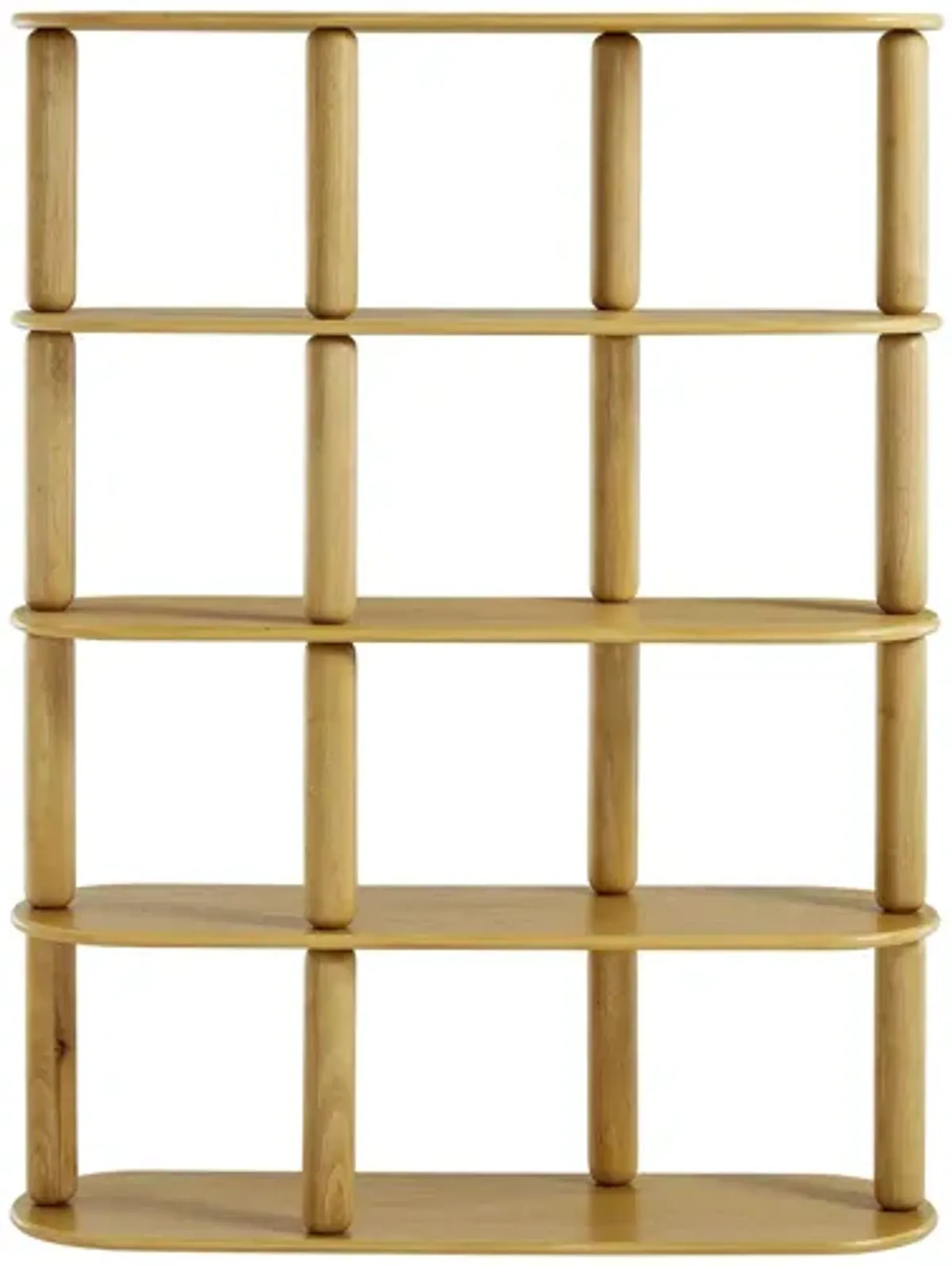 Arcus 4-Tier Oval Wood Bookshelf by Modway