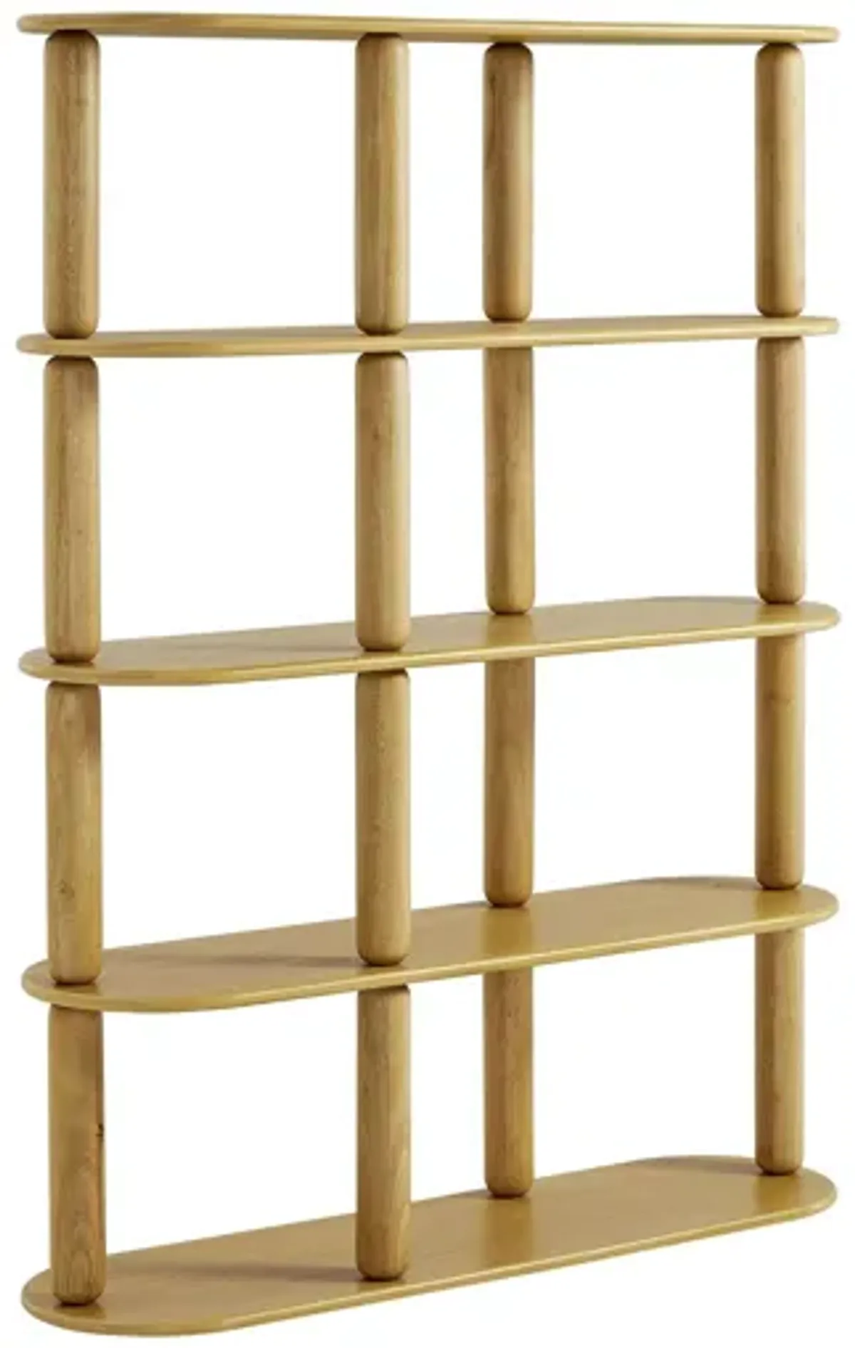 Arcus 4-Tier Oval Wood Bookshelf by Modway