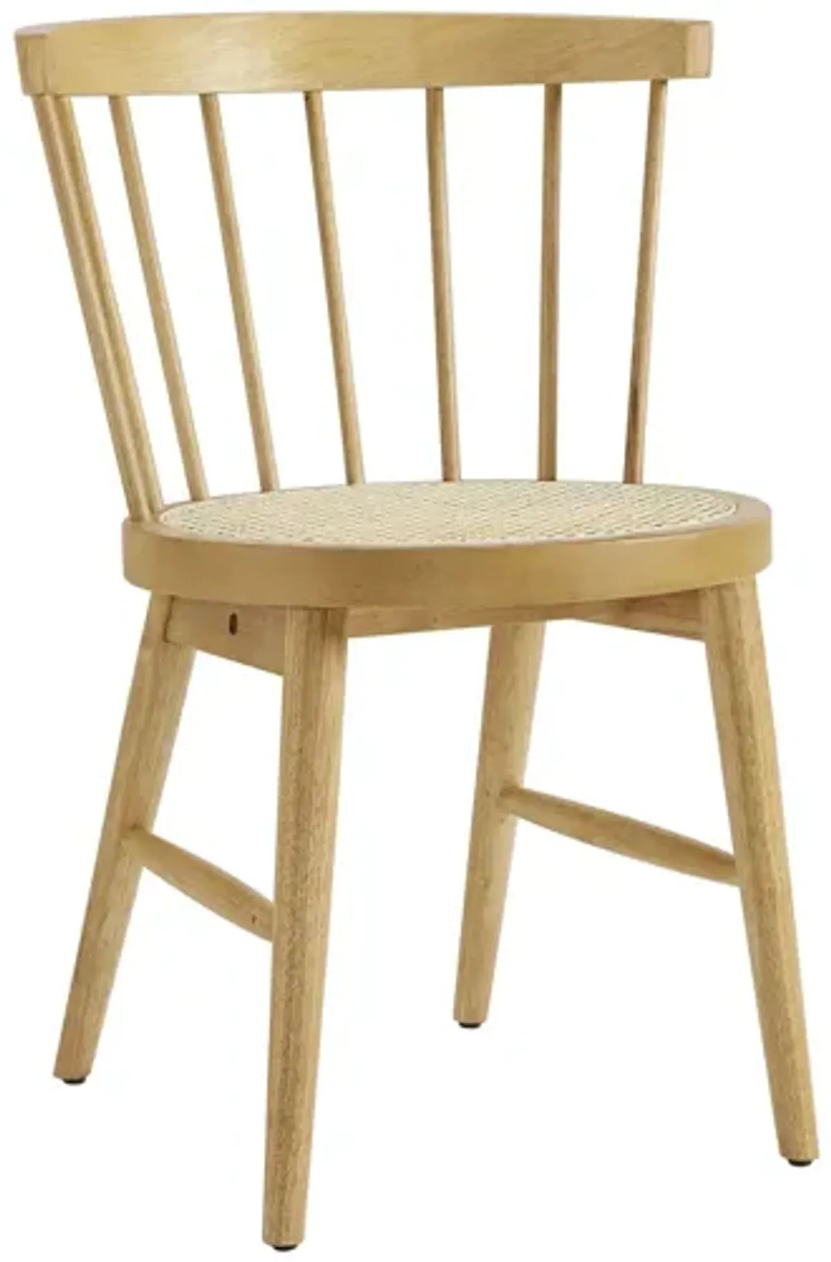 Lykke Curved Spindle Back Natural Dining Chairs (Set of 2)