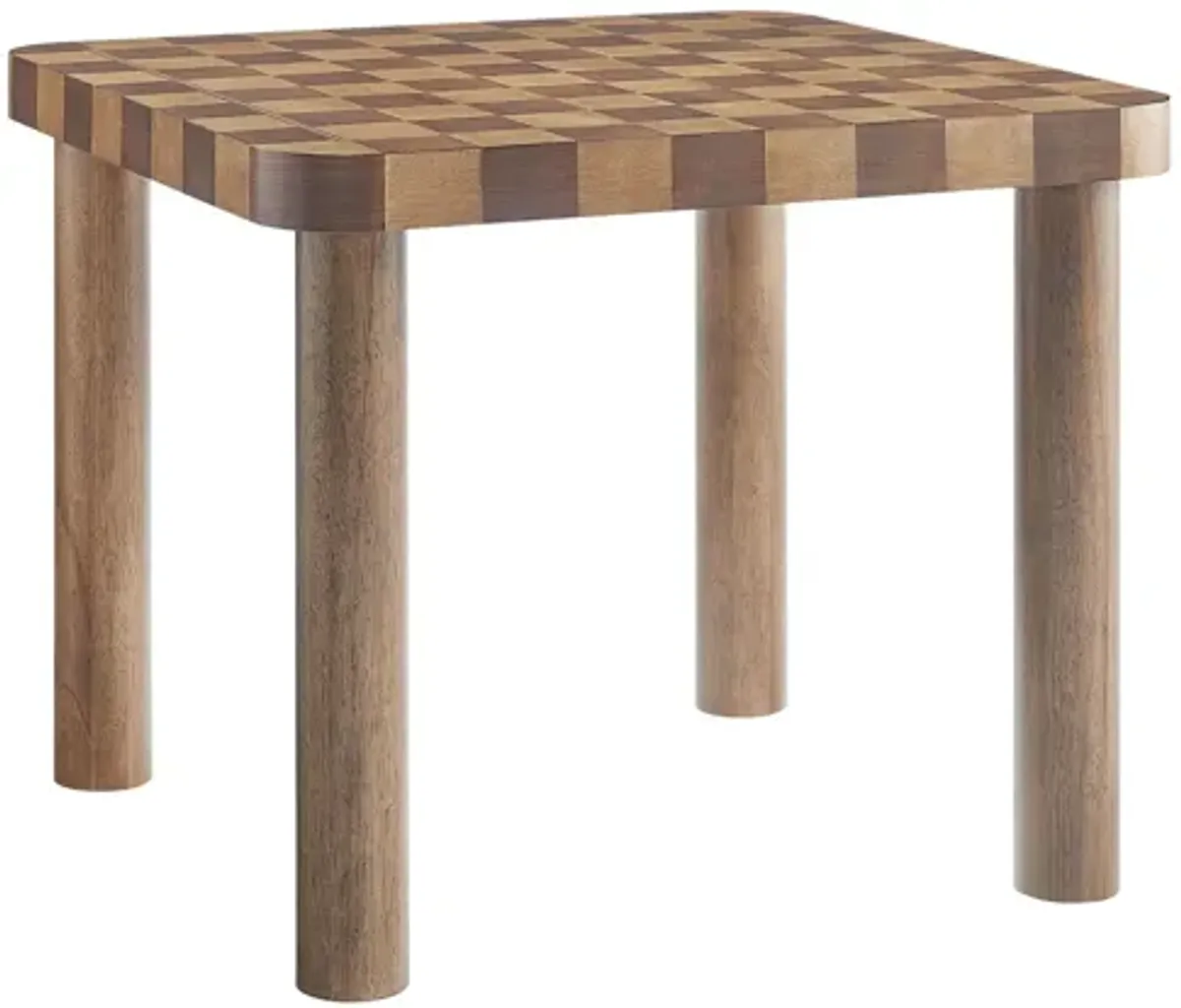 Oscar 36 Inch Square Checkered Dining Table by Modway