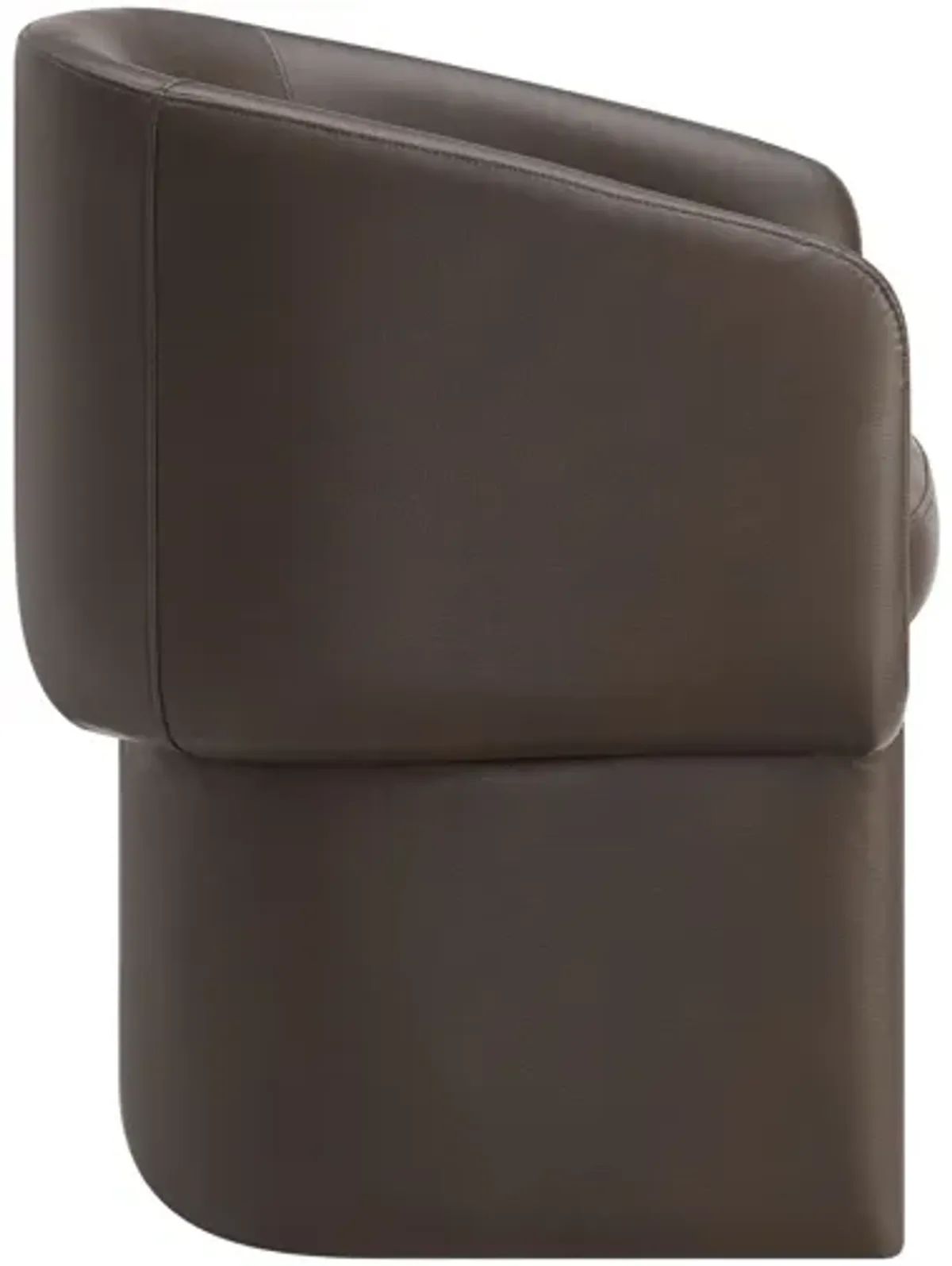 Verity Barrel Back Vegan Leather Dining Chair by Modway