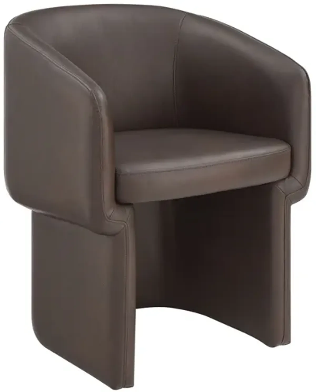 Verity Barrel Back Vegan Leather Dining Chair by Modway
