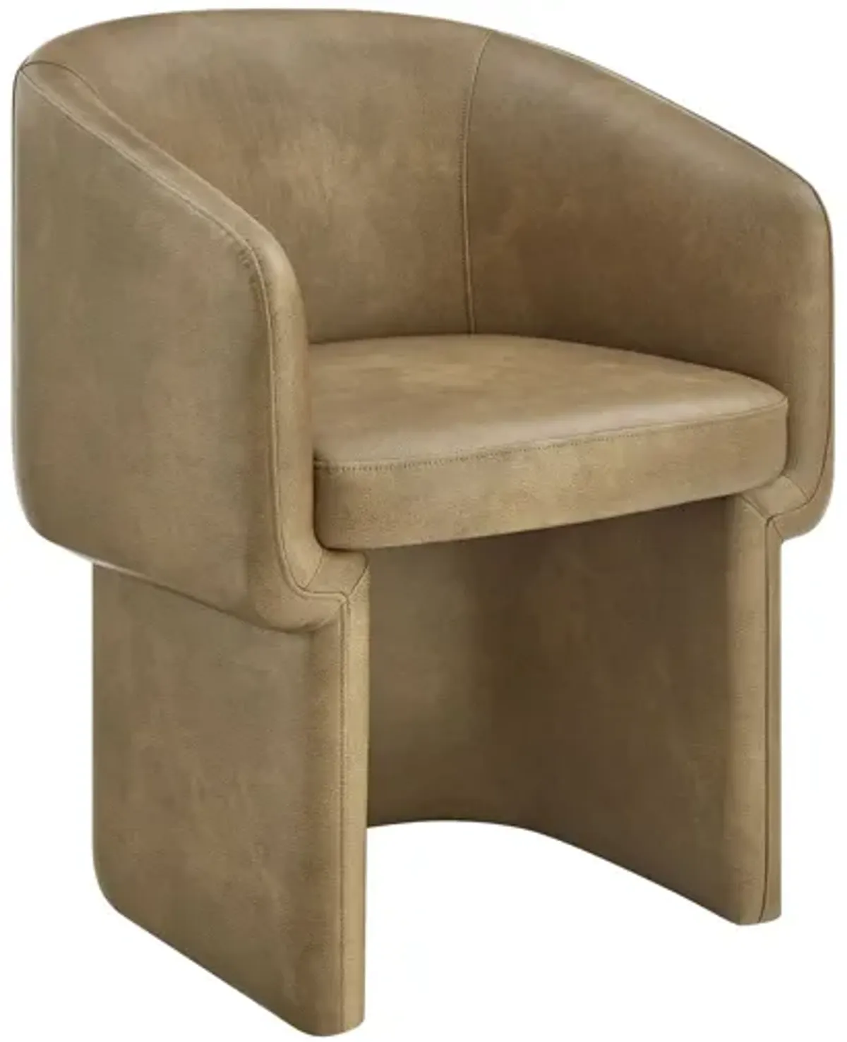 Verity Barrel Back Vegan Leather Dining Chair by Modway