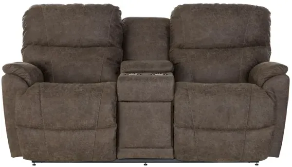 Trouper Reclining Console Loveseat