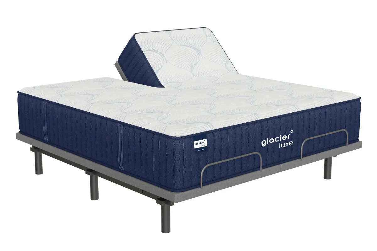 Glacier Luxe Peak° Luxury Firm Hybrid 13" Split Head King Mattress