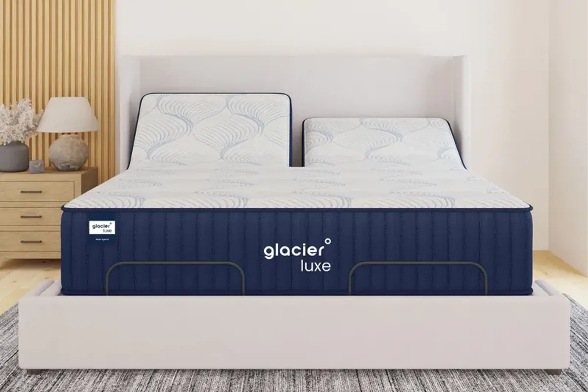 Glacier Luxe Peak° Luxury Firm Hybrid 13" Split Head King Mattress