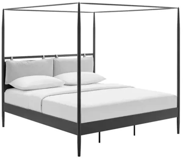 Marlowe 4-Poster Canopy Metal King Platform Bed by Modway