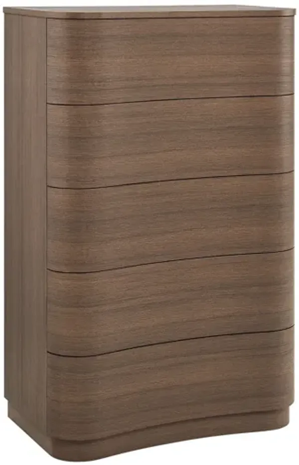 Mirae 5-Drawer Curved Dresser Chest of Drawers by Modway