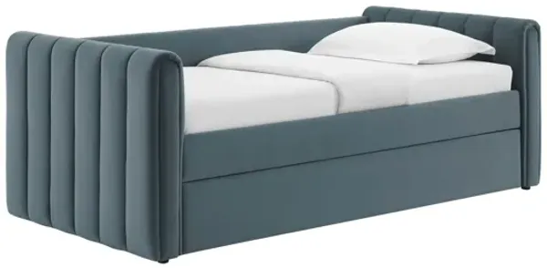 Veyla Channel Tufted Performance Velvet Twin Daybed With Trundle by Modway