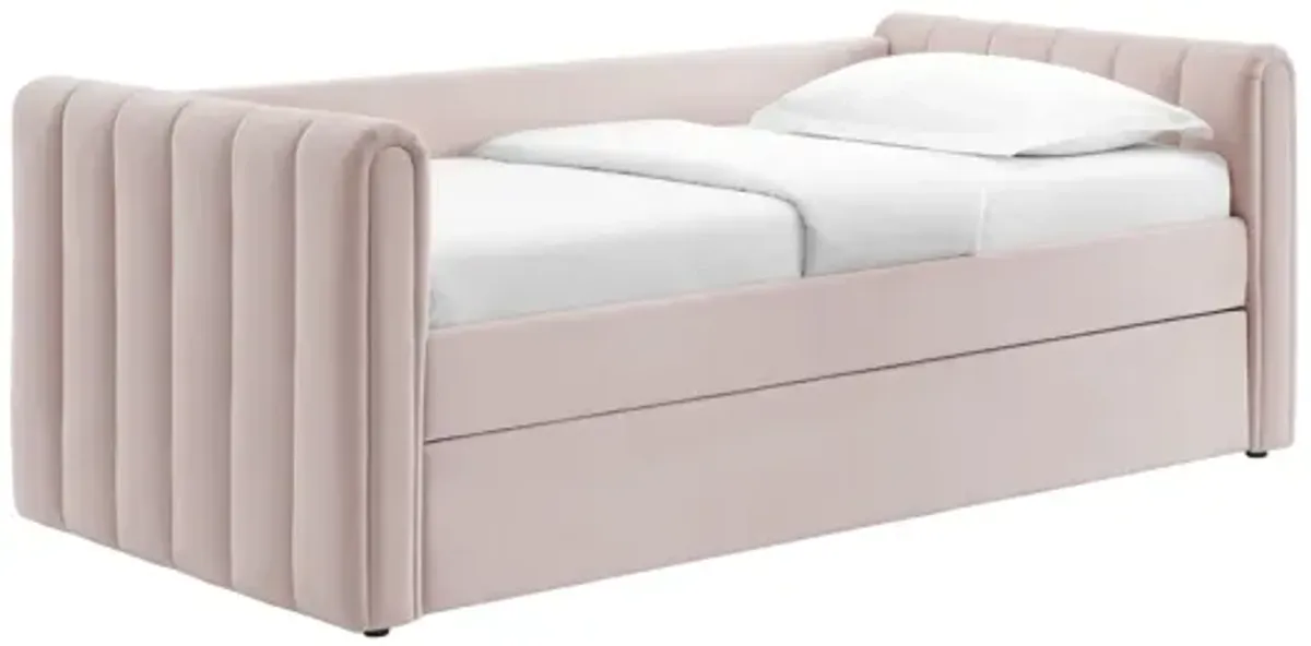 Veyla Channel Tufted Performance Velvet Twin Daybed With Trundle by Modway