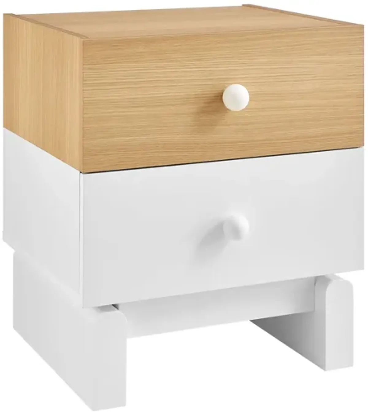 Nolia 2-Drawer Color Block Nightstand by Modway