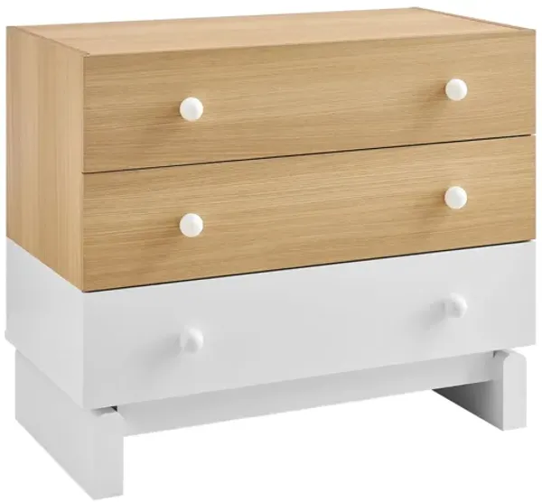 Nolia 3-Drawer Color Block Dresser by Modway