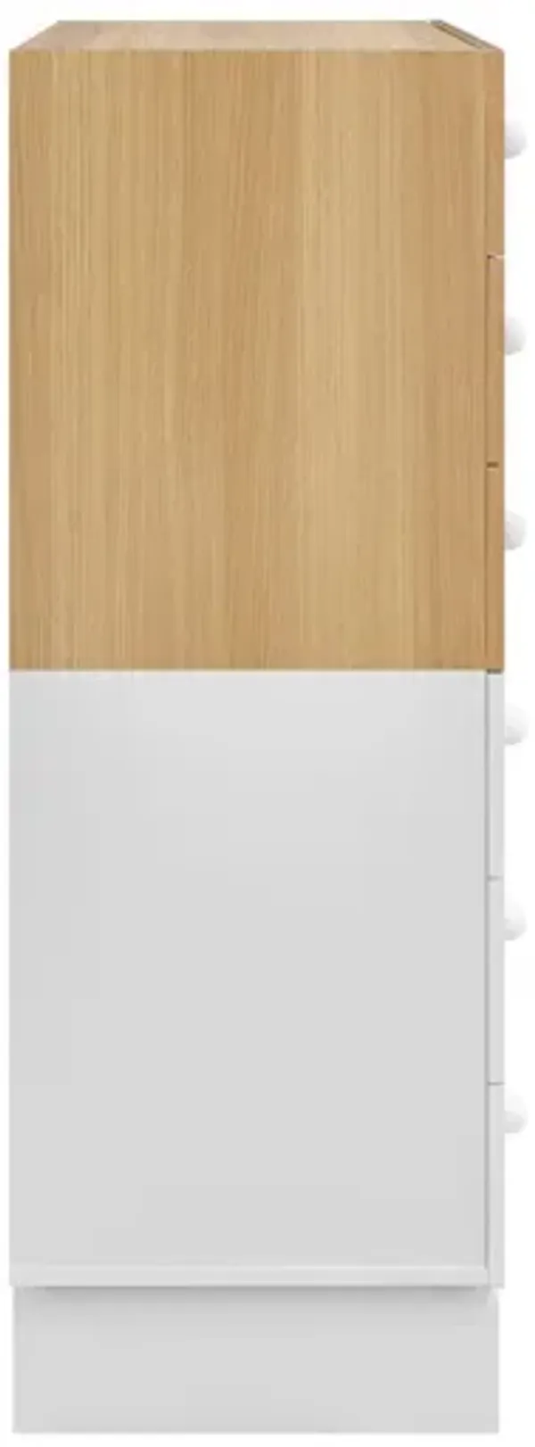 Nolia 6-Drawer Color Block Dresser Chest by Modway