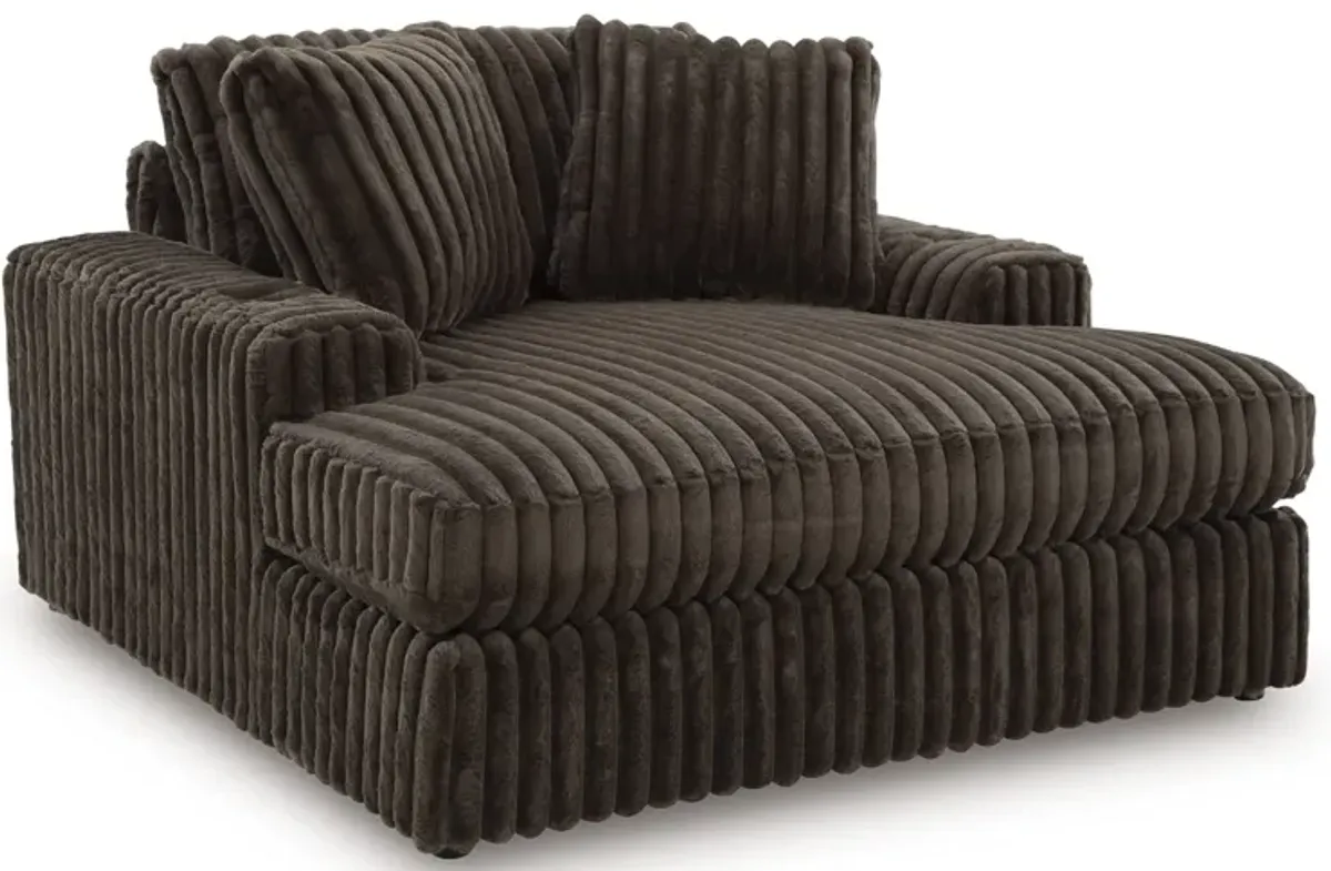 Midnight-Madness Chocolate Oversized Chaise