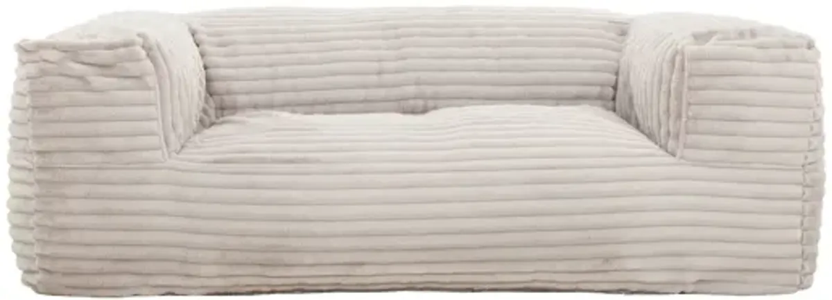 Sealy® Redd Taupe Corduroy Foam Bean Bag Sofa