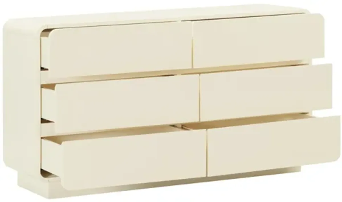 Sagura 56" 6-Drawer Dresser