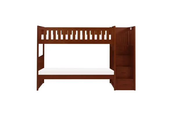 Rowe Dark Cherry Twin/Twin Step Bunk Bed