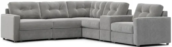 ModularOne Granite 6-Piece Power Reclining Sectional with One E-Console