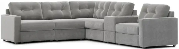 ModularOne Granite 6-Piece Power Reclining Console Sectional