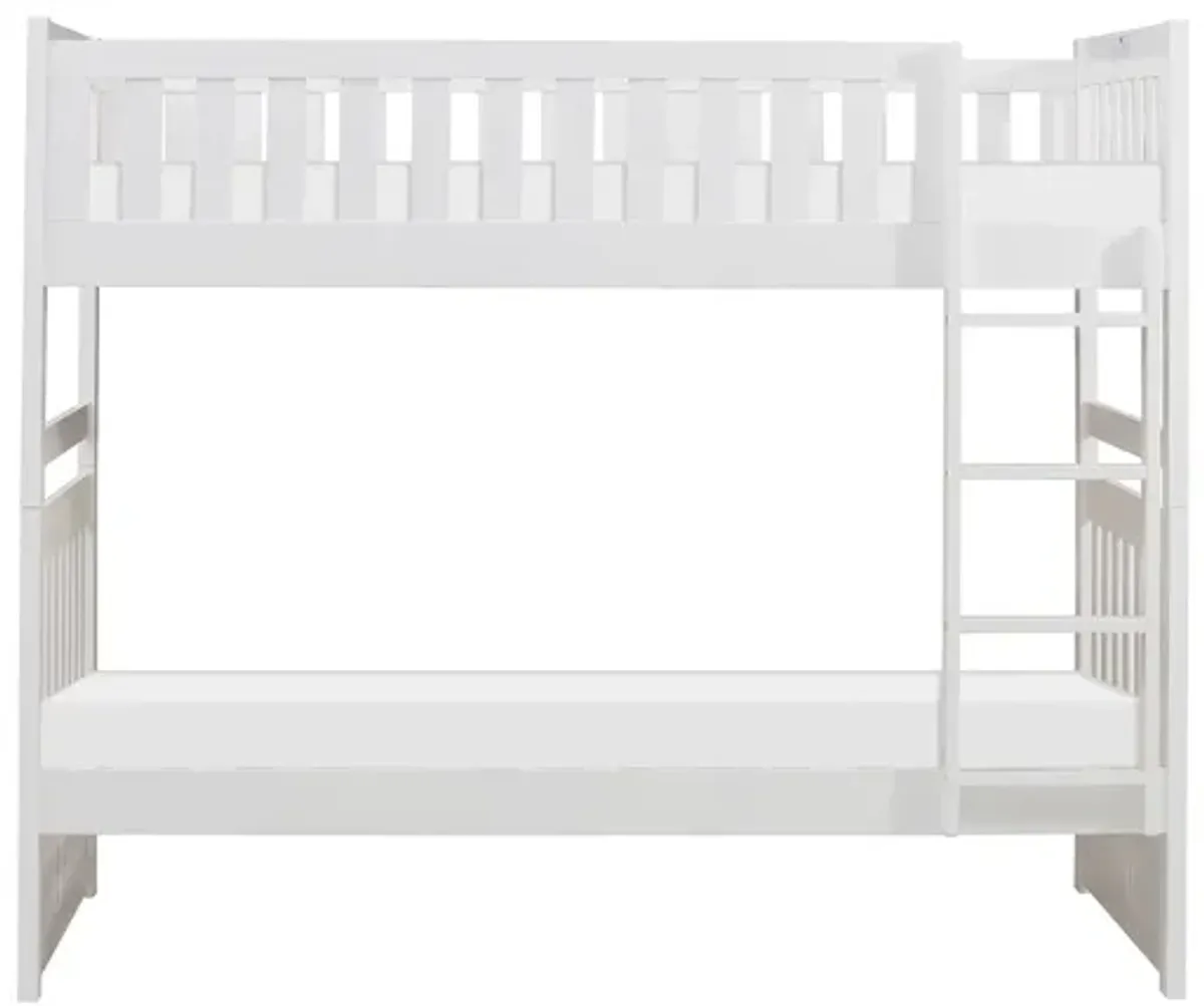 Galen White Twin/Twin Bunk Bed and Chest