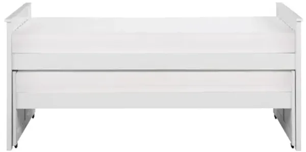 Galen White Trundle Twin/Twin Bed