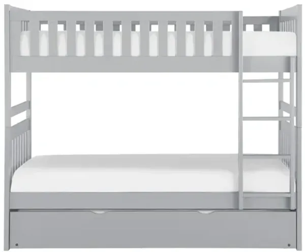 Orion Gray Twin/Twin Bunk Bed with Trundle