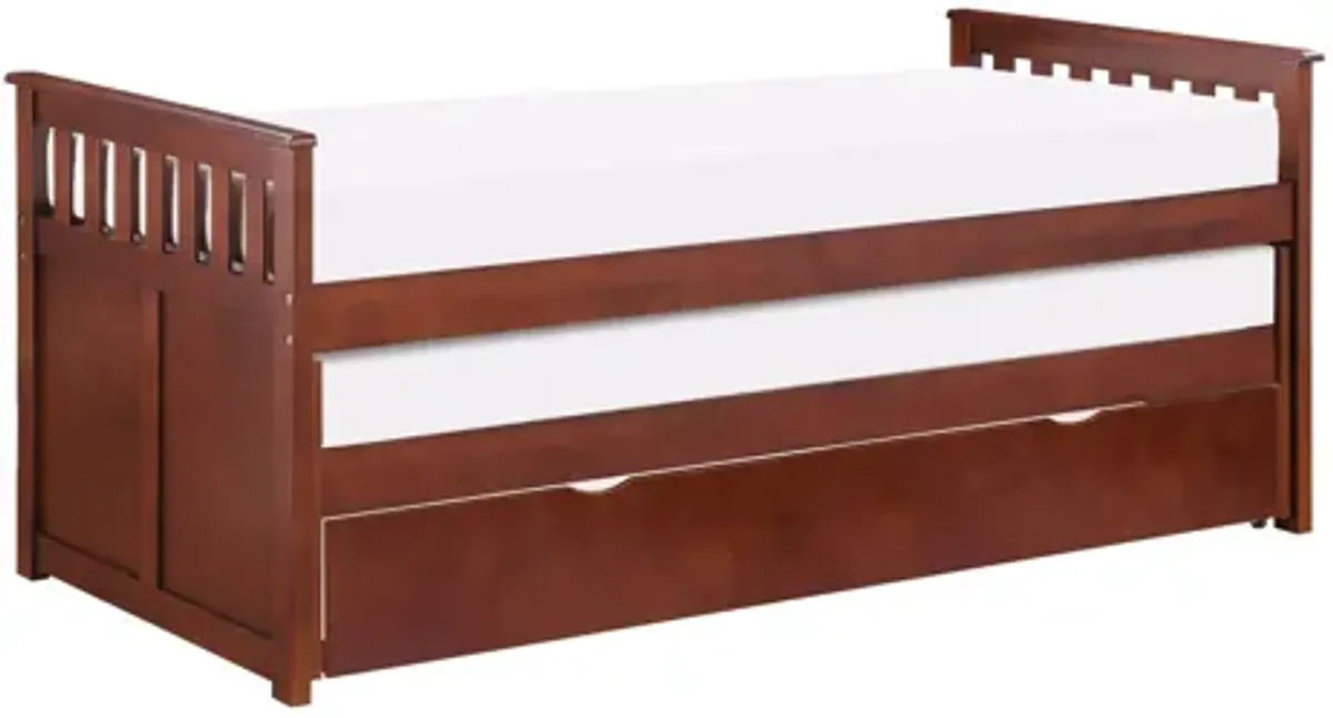 Rowe Dark Cherry Trundle Twin/ Twin/ Twin Bed Set