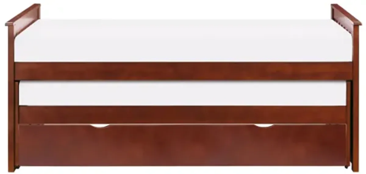 Rowe Dark Cherry Trundle Twin/ Twin/ Twin Bed Set