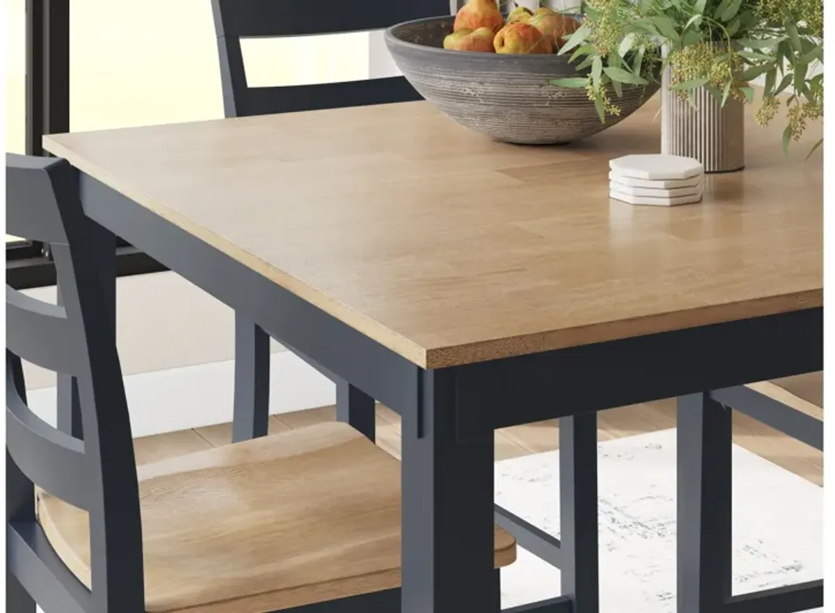 Gesthaven Blue Counter Height 5-Piece Dining Set