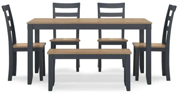 Gesthaven Blue 6-Piece Dining Set