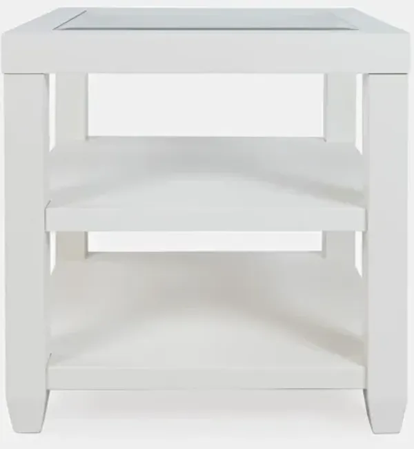 Urban Icon White End Table
