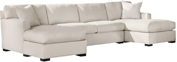 Harmonie Beige 3-Piece Sectional with Dual Chaises