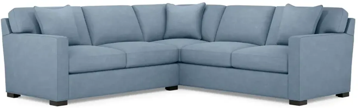 Harmonie Blue 2-Piece Sectional with Left Arm Facing Loveseat