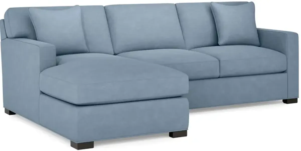 Harmonie Blue 2-Piece Sectional with Left Arm Facing Chaise