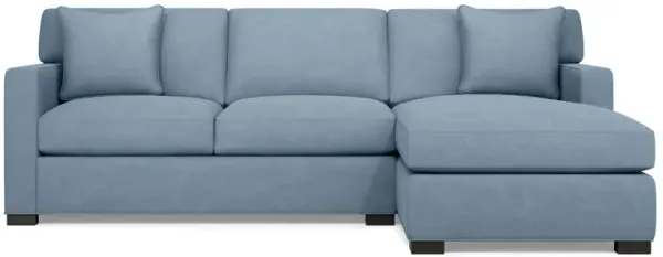 Harmonie Blue 2-Piece Sectional with Right Arm Facing Chaise