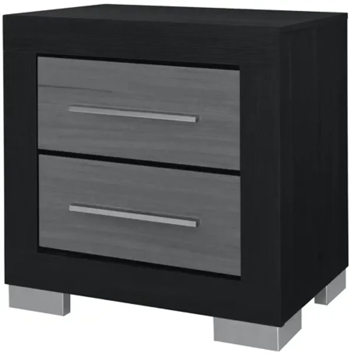 Emma Black/Grey Nightstand