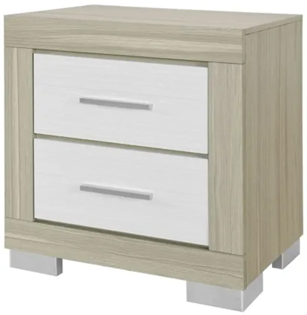 Emma Natural/White Nightstand