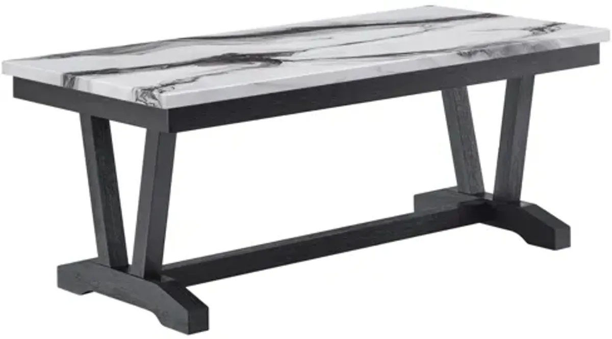 Global Furniture T1319 Black/White Coffee Table