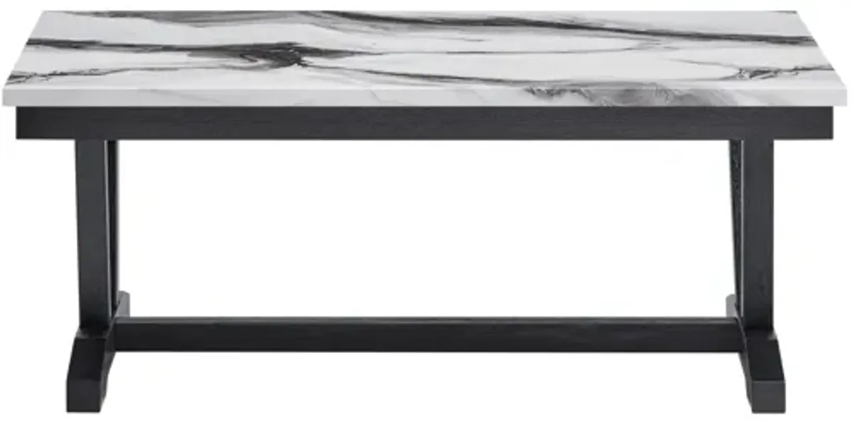 Global Furniture T1319 Black/White Coffee Table