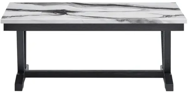 Global Furniture T1319 Black/White Coffee Table