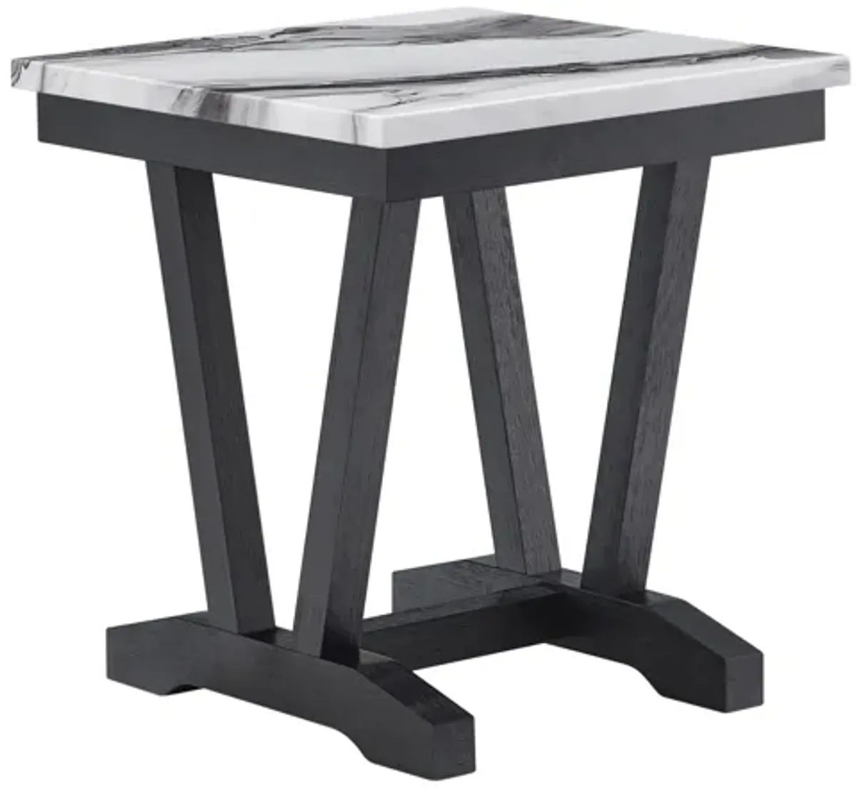 Global Furniture T1319 Black/White End Table