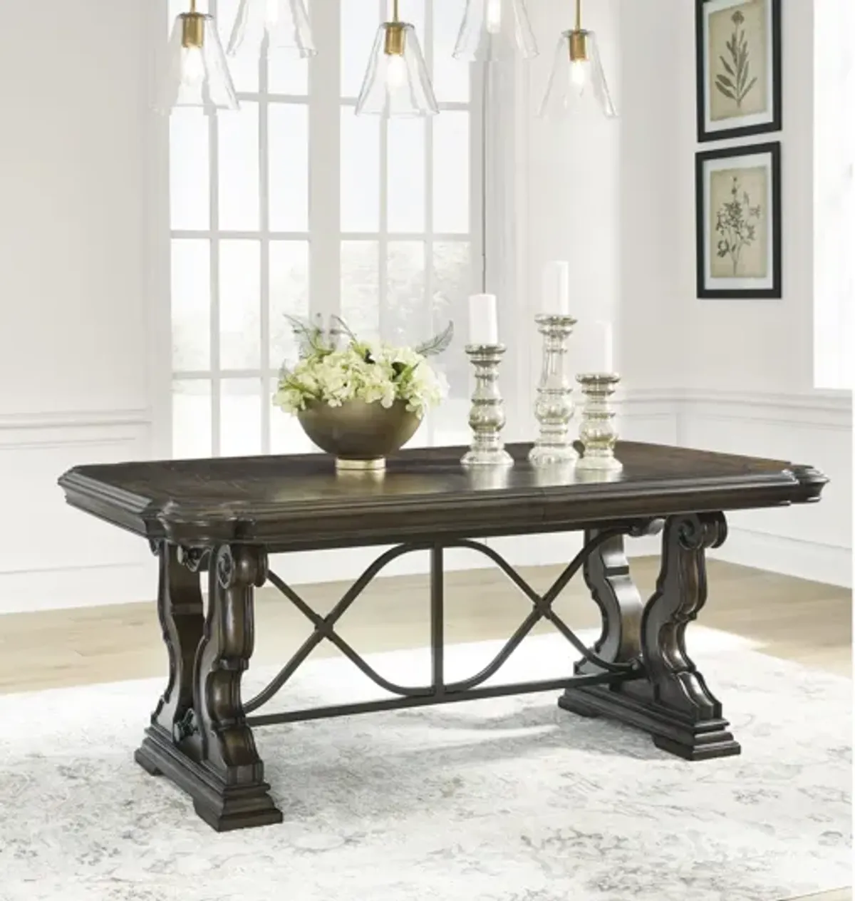 Maylee 11-Piece Dining Set with Two Arm Chairs